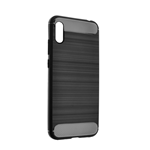 Custodia Forcell Carbon Nero Huawei Y5p DRA-LX9 Ultra Protettiva