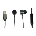 Cuffie Mediacom Ergo Headset-C - Auricolari con microfono - in-ear - cablato - USB-C - nero