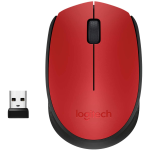 MOUSE OTTICO WIRELESS LOGITECH M171 RF ROSSO