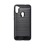 Custodia Forcell Carbon Nero Samsung Galaxy M11 SM-M115F/DSN Ultra Protettiva