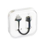 ADATTATORE COMPATIBILE DA USB TYPE-C A JACK CUFFIE 3,5MM NERO IN BOX
