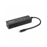 ADATTATORE TYPE-C VULTECH ATC-02 CON 3X USB 3.0 E 1 PORTA ETHERNET TJ45 GIGABIT