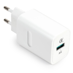 CARICATORE ADATTATORE UNIVERSALE VULTECH CC-118QCLWH 1 PORTA USB QC 3.0 3A 18W