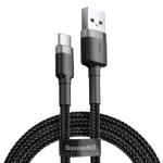 CAVO DI RICARICA DATI USB-C USB TYPE-C 2.0 3 metri 2A NERO BASEUS CATKLF-UG1