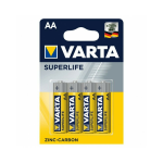 4 Batterie Stilo, AA, Mignon, 2006, R6, 1,5v Zinco-Carbone Varta Superlife