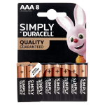 1 Blister 8 batterie Alkaline AAA Ministilo 1,5v Duracell Simply