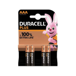 1 Blister 4 batterie Alkaline AAA MN2400 LR03 Ministilo 1,5v Duracell Plus