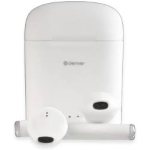 Auricolare Bluetooth 5.0 Denver TWE-46 Cuffia Microfono Earbuds Charging Case Bianco