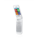 Telefono Cellulare Brondi Stone Bianco Dual SIM/Display Grande/Fotocamera/Radio FM/Flip Attivo