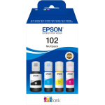 Flaconi Inchiostro Multipack Epson Serie 102 4x Colori per Epson EcoTank ET-15000 ET-2700 ET-2750