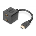 Cavo adattatore sdoppiatore HDMI M 19pin a 2 x HDMI F 0,2 mt Digitus