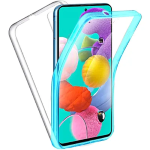 Custodia 360 Full Cover Case PC + TPU per SAMSUNG S21 Azzurro