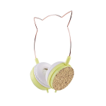 Auricolari Cuffie con filo CAT EAR Modello YLFS-22 Jack 3.5mm Giallo