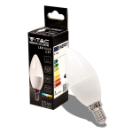 Lampada Candela LED Samsung E14 3.7W/25W 320LM VT-1818 4000K V-TAC SKU-214166 Luce Bianca Naturale