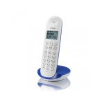 Telefono Cordless Brondi Lotus Bianco / Blu Cordless Eco Dect GAP Fino a 5 Portatili Collegabili