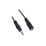 Prolunga audio aux - jack stereo da 3,5 mm (F) - jack stereo da 3,5 mm (M) - 2 m - nero Mediacom M-HS25