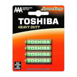 4 Batterie Mini Stilo, AAA, Micro, 4103, LR03, LR3, MN2400, 1,5v Alkaline Toshiba Heavy Duty