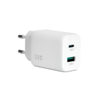 CARICATORE ADATTATORE UNIVERSALE VULTECH CC-233PDCUGWH 1 PORTA USB TYPE-C + 1 PORTA USB PD33 QC 3.0 GAN 33W PPS