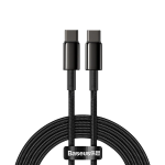BASEUS Cavo Type C a Type C PD100W Power Delivery Tungsten Gold Ricarica rapida CATWJ-A01 2 metri nero