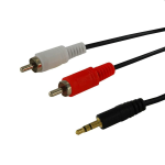 Cavo Stereo da Jack 3,5mm a 2 x RCA maschio 3 metri Xtreme 70020