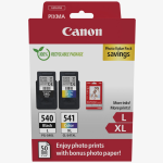 Cartuccia PG-540+CL-541 + 50 fogli carta fotografica 5225B013AA Canon MX475, MX515, MX455, MX435, MX395, MX375, MG4250, MG4150, MG3550, MG3250, MG3150, MG2250, MG2150, MX525, MX535, TS5150, TS5151, MG3650S, MG3650