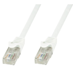 Cavo di Rete Patch Cord UTP Cat. 5E 1 mt bianco Ethernet RJ45 Techly