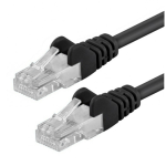 Cavo di Rete Patch Cord UTP Cat. 5E 1 mt nero Ethernet RJ45 Techly