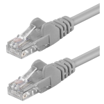 Cavo di Rete Patch Cord UTP Cat. 5E 2 mt grigio Ethernet RJ45 Intellinet
