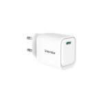 ALIMENTATORE CARICATORE ADATTATORE UNIVERSALE VULTECH CC33-1C 1 PORTA TYPE-C PD30W GAN PPS 33W - BIANCO DIMENSIONI COMPATTE