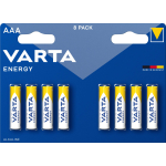 8 Batterie Mini Stilo, AAA, Micro, 4103, LR03, LR3, MN2400, 1,5v Alkaline Varta Energy