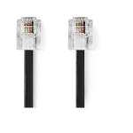 Cavo Telefonico RJ11 (6P2C/6P4C) M/M Nero 2mt Nilox NXRJ112MB