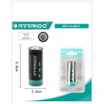 BATTERIA RICARICABILE 26650 TESTA PIATTA AL LITIO 3000MHA 3.7V ARRANGO