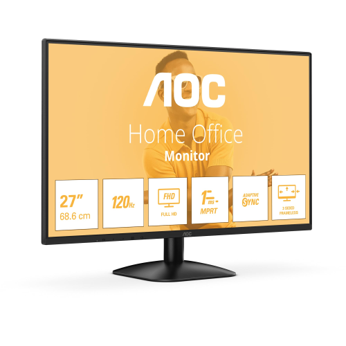 MONITOR AOC LED 27" Wide 27B31H IPS 1920x1080 120Hz 4ms 300cd/mq 1.500:1 VGA HDMI 