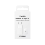 Caricabatteria da rete originale Samsung Fast Charger EP-T1510NWEGEU (testa) USB tipo C 2A 15W blister bianco