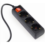 MULTIPRESA PER UPS 3 SHUKO, 16 A, PLUG C14, CAVO 0.6MT BK TECHMADE GEMBIRD 