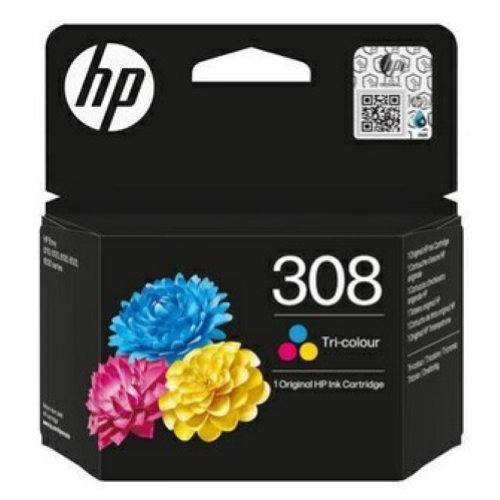 Cartuccia 7FP20UE n.308 tricolore originale 120 pagine per HP DeskJet 2900, 4300 HP Envy 6110e, 6120e, 6122e, 6130e, 6132e, 6520e, 6530e, 6532e, 6558e, Envy 6100, Envy 6165e, Envy 6500 