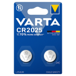 2 Batteria bottone Lithio 3v 2025 / DL2025 / CR2025 / BR2025 Varta