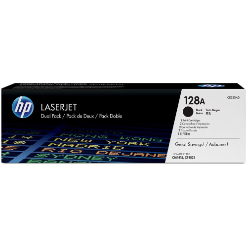 1x Cartuccia Toner Originale Nero HP CE320AD 128A per HP Laserjet Pro CM1415 CP1525 ~2k pagine