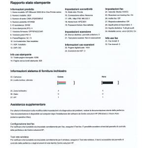 Stampante Inkjet Colori HP Officejet 3831 AiO 6ppm 4800x1200dpi A4 USB WiFi USATA