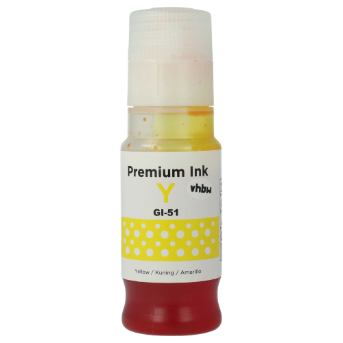 Canon GI-51Y, Resa elevata, Flacone d'inchiostro COMPATIBILE Giallo 70ml