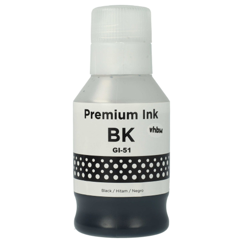 Canon GI-51PGBK, Resa elevata, Flacone d'inchiostro COMPATIBILE Nero 135ml