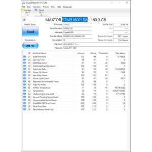 Hard-Disk 3.5" HDD PATA 160GB Maxtor STM3160215A (sn 9RA9L1Z6)