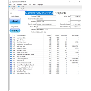 Hard-Disk 3.5" HDD PATA 160GB Maxtor DiamondMax 21 STM3160215A (sn 9RA3HEE5) 