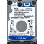 Hard-Disk 2.5" HDD SATA 500GB WD Blue WD5000LPCX-60VHAT0 (sn WXC1A37D9V13) 