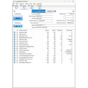 Hard-Disk 3.5" HDD SATA 320GB Seagate Barracuda ST3320820AS (sn 9QF5ZYCJ)  