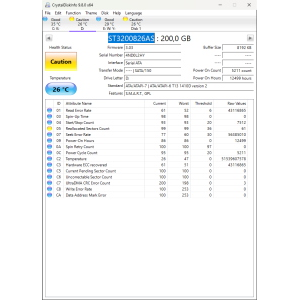 Hard-Disk 3.5" HDD SATA 200GB Seagate Barracuda ST3200826AS (sn 4ND0L2HY) 