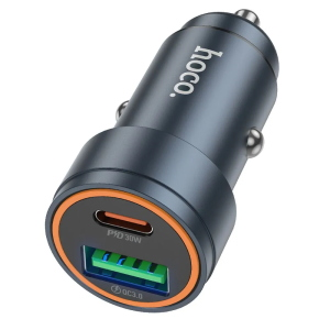 Caricabatterie da auto accendisigari Hoco USB A + USB C PD QC3.0 3A 30W Z57A