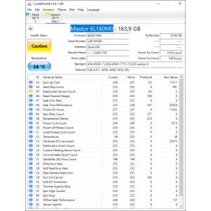 Hard-Disk 3.5" HDD SATA 160GB Maxtor DiamondMax 10 6L160M0 (sn L40745WH) [MS] 