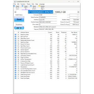 Hard-Disk 3.5" HDD SATA 1000GB (1TB) Seagate ST1000DM003-9YN162 (sn S1DARWZR) [MS] 
