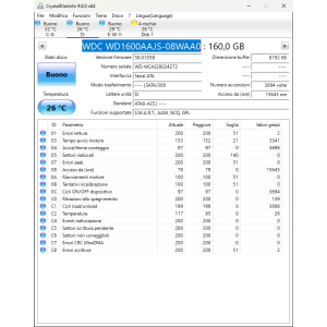 Hard-Disk 3.5" HDD SATA 160GB WDC WD1600AAJS-08WAA0 (sn WCAS28024272) [MS] 
